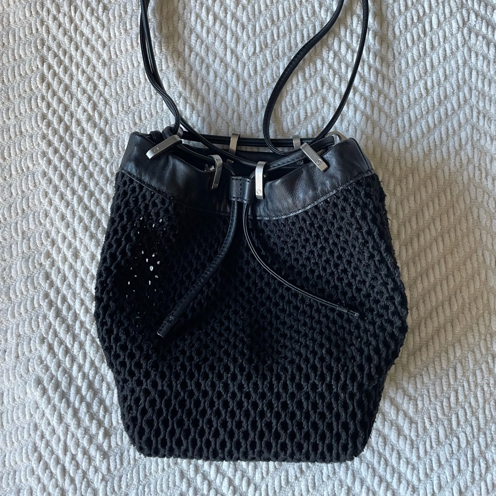 Rag & Bone Cotton and Leather Bucket Bag